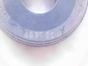 .4997 CL Y CARBIDE MASTER PLAIN BORE RING GAGE .5000 -.0003 1/2 12.692 mm CHECK - NS1118SLW