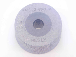 .2496 CL X CARBIDE MASTER PLAIN BORE RING GAGE .2500 -.0004 1/4 6.340 mm CHECK - NS1128SLW