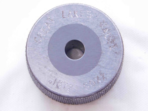 .1872 CL XX CARBIDE MASTER PLAIN BORE RING GAGE .1875 -.0003 3/16 4.755 mm CHECK - NS1152SLW
