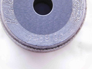 .2489 CARBIDE MASTER PLAIN BORE RING GAGE .2500 -.0011 UNDERSIZE 1/4 6.322 mm - NS1155SLW