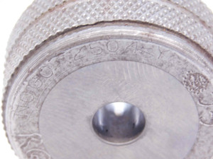 .2504 CL Y CARBIDE MASTER PLAIN BORE RING GAGE .2500 +.0004 1/4 6.360 mm CHECK - NS1163SLW