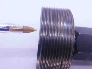 2 1/2 12 NS 3 LEFT HAND SET THREAD PLUG GAGE 2.5 GO ONLY P.D. = 2.4459 UN 3A - DW36468OB5