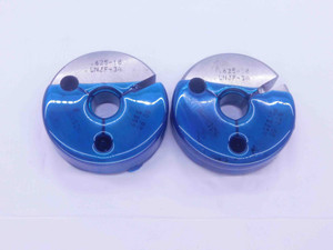 5/8 18 UNJF 3A THREAD RING GAGES .625 .6250 GO NO GO P.D.'S = .5889 & .5854 - DW36469OB5