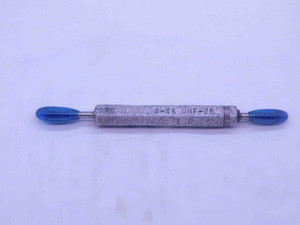 4 48 UNF 2B LEFT HAND THREAD PLUG GAGE #4 .112 GO NO GO P.D.'S = .0985 & .1016 - DW36482SLW