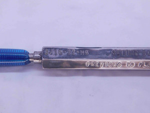 3/16 32 NS PREPLATE SET THREAD PLUG GAGE .1875 GO NO GO P.D.'S = .1656 & .16259 - DW36521SLW