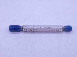 13/32 20 NS THREAD PLUG GAGE .4062 GO NO GO P.D.'S = .3807 & .3861 INSPECTION - DW36522SLW