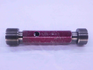 1 3/8 16 N 3 THREAD PLUG GAGE 1.375 GO NO GO P.D.'S = 1.3344 & 1.3383 UN-3 CHECK - DW36531SLW