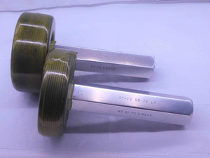 4" 12 UN 2B LEFT HAND THREAD PLUG GAGE 4.0 GO NO GO P.D.'S = 3.9459 & 3.9544 - DW36539SLW