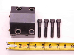 1 1/2 I.D. LATHE BORING BAR TURRET TOOL HOLDER 45mm X 80mm BOLT HOLE PATTERN - BR10119BW5