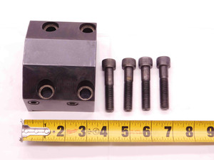 1 1/2 I.D. LATHE BORING BAR TURRET TOOL HOLDER 45mm X 80mm BOLT HOLE PATTERN - BR10120BW5