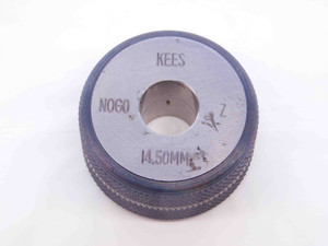 14.500 CLASS Z MASTER PLAIN BORE RING GAGE ONSIZE 15 mm .5709 14.50 INSPECTION - NS0654SLW