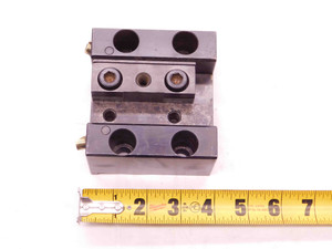 1" SLOT WIDTH LATHE TURRET TOOL HOLDER BLOCK 45mm X 80mm BOLT PATTERN A118-8411 - BR10136CT4