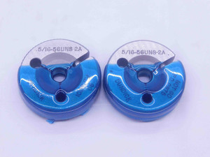 5/16 56 UNS 2A THREAD RING GAGES .3125 GO NO GO P.D.'S = .3001 & .2975 CHECK - DW36556SLW