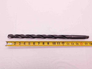 57/64 O.D. HSS EXTRA LENGTH TWIST DRILL BIT MORSE TAPER #3 SHANK .8906 MT3 CNC