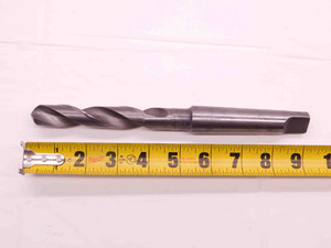 CLEVELAND 49/64 O.D. HSS TWIST DRILL BIT MORSE TAPER #3 SHANK 4" LOC .7656 MT3 - BR10143AF5