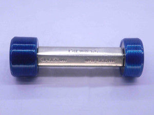 2" 12 UN 2B LEFT HAND THREAD PLUG GAGE 2.0 GO NO GO P.D.'S = 1.9459 & 1.9538 - DW36570BU5