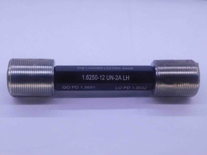 1 5/8 12 UN 2A LEFT HAND SET THREAD PLUG GAGE 1.625 GO NO GO = 1.5691 & 1.5632 - DW36581BU5