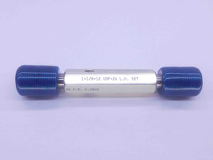 1 1/8 12 UNF 2A LEFT HAND SET THREAD PLUG GAGE 1.125 GO NO GO = 1.0691 & 1.0631 - DW36594BU5