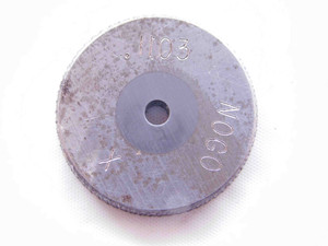 .1103 CL X CARBIDE MASTER PLAIN BORE RING GAGE .1094 +.0009 UNDERSIZE 7/64 3 mm - NS1185SLW