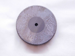 .0729 CARBIDE MASTER PLAIN BORE RING GAGE .0625 +.0104 OVERSIZE 1/16 2 mm - NS1258SLW