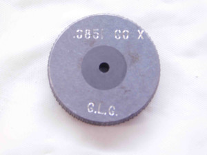 .0851 CL X CARBIDE MASTER PLAIN BORE RING GAGE .0938 -.0087 UNDERSIZE 3/32 2 mm - NS1279SLW