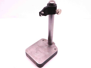 ECONO CHECK MODEL 1101 STEEL INDICATOR BASE COMPARATOR STAND W/ 9" TALL ROD - BR10221CT4
