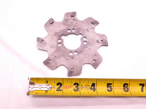 ISCAR? 5" O.D. X 3/32 WIDTH X 1 1/4 PILOT INDEXABLE SLOTTING CUTTER 8 TEETH - BR10252BU5