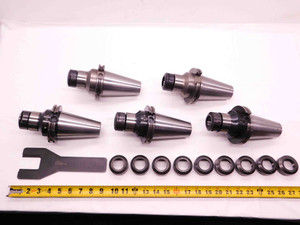 5pc LOT OF CAT50 ER32 COLLET CHUCK TOOL HOLDERS ALL 4" PROJECTIONS ER 32 CNC