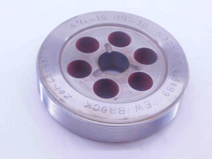 4 3/8 16 UN 3B SPECIAL THREAD PLUG GAGE 4.375 4.3750 NO GO ONLY P.D. = 4.3489 - DW36732SLW