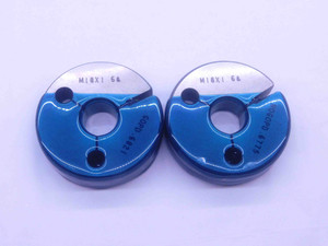 M18 X 1 6g METRIC THREAD RING GAGES 18 1.0 GO NO GO P.D.'S = .6821 & .6775 CHECK - DW36756CL5