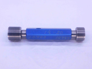 1 1/8 20 UN 2B THREAD PLUG GAGE 1.125 GO NO GO P.D.'S = 1.0925 & 1.0984 CHECK - DW36788CL5