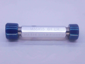 M35 X 1.5 6H LEFT HAND THREAD PLUG GAGE 35 GO NO GO P.D.'S = 1.3396 & 1.3475 - DW36791CL5