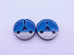 M8 X 1 6g METRIC THREAD RING GAGES 8 1.0 GO NO GO P.D.'S = 7.324 & 7.212 CHECK - DW36804CL5