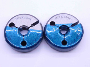 M12 X 1.5 6g VERMONT THREAD RING GAGES 12 GO NO GO P.D.'S = 10.994 & 10.854 - DW36833CL5