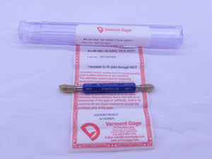 NEW 3 48 UNC 3B VERMONT THREAD PLUG GAGE #3 .099 GO NO GO P.D.'S = .0855 & .0877 - DW36893VTG