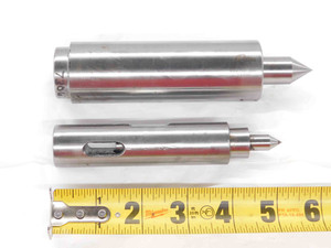 2pc SET RITEN 17306 & OTHER CONCENTRIC LIVE LATHE CENTERS 1" & 1 1/2" SHANK DIAS - DM2377BW5