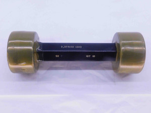 2.475 48 NS 3 SET THREAD PLUG GAGE 2.4750 GO NO GO P.D.'S = 2.4615 & 2.4574 - DW36952OB5