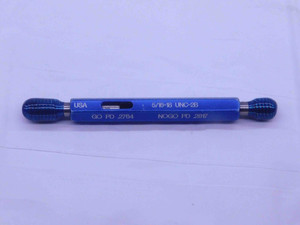 5/16 18 UNC 2B DOUBLE LEAD THREAD PLUG GAGE .3125 GO NO GO PD'S = .2764 & .2817 - DW37016CL5