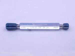 7/16 20 UNF 2B LEFT HAND VERMONT THREAD PLUG GAGE .4375 GO NO GO = .4050 & .4104 - DW37023OB5