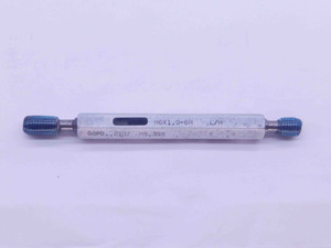 M6 X 1 6H LEFT HAND THREAD PLUG GAGE 6 1.0 GO NO GO P.D.'S = 5.350 & 5.500 CHECK - DW37055OB5