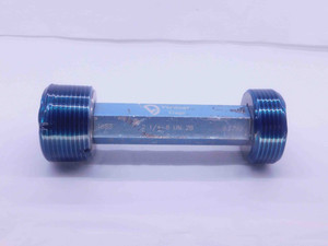 2 1/4 8 UN 2B VERMONT THREAD PLUG GAGE 2.25 GO NO GO P.D.'S = 2.1688 & 2.1792 - DW37060OB5