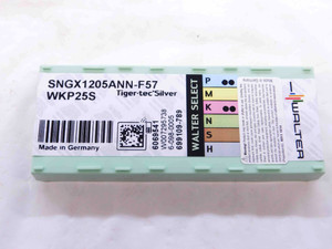 10pcs NEW WALTER SNGX1205ANN-F57 WKP25S CARBIDE INSERTS TIGER-TEC SNGX 1205 - DCT-NS1793