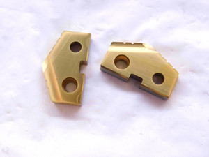 2pcs AMEC 132T-27.5 SERIES #2 T-A 27.5mm TiN HSS SPADE DRILL INSERTS MADE IN USA - DCT-NS1835