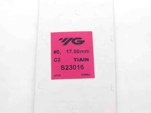 2pcs NEW YG1 17mm SERIES #0 S23016 C2 TiAlN COATED CARBIDE SPADE DRILL INSERTS - DCT-DM2560