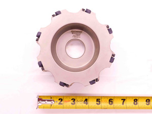 INGERSOLL 6" O.D. 90 DEG FACE MILL SJ2J-06R01 1 1/2 PILOT HOLDS 8 INSERTS 6.0 - DCT-BR10529