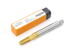 NEW HERTEL 1/8 27 NPTF HSG TiN COATED PULLEY PIPE TAP 4 STRAIGHT FLUTE .125 - DM2690CG5