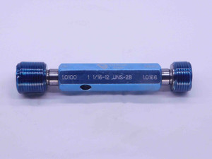 1 1/16 12 UNS 2B SPECIAL VERMONT THREAD PLUG GAGE 1.0625 GO NO GO = 1.0100 1.0166 - DW37145CT4