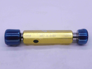 M27 X 2 6H VERMONT THREAD PLUG GAGE 27 2.0 GO NO GO P.D.'S = 1.0139 & 1.0219 - DW37173CT4