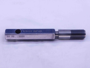 5/8 18 UNF 2B CARBIDE THREAD PLUG GAGE .625 .6250 GO ONLY P.D. = .5889 2B OR 3B - DW37176LVR