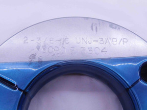 2 3/8 16 UNJ 3A BEFORE PLATE THREAD RING GAGE 2.375 2.3750 GO ONLY P.D. = 2.3304 - DW37180LVR